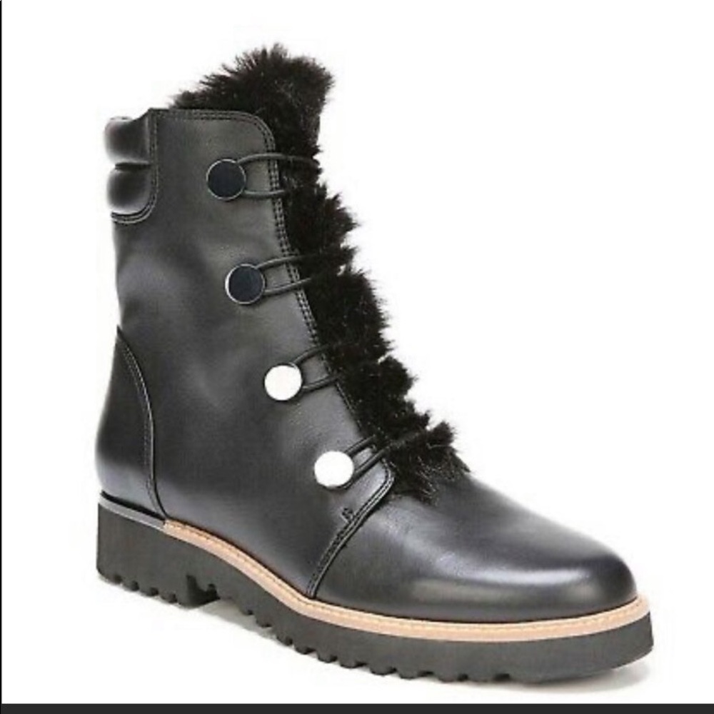 Franco Sarto Black Ankle Boots 6
